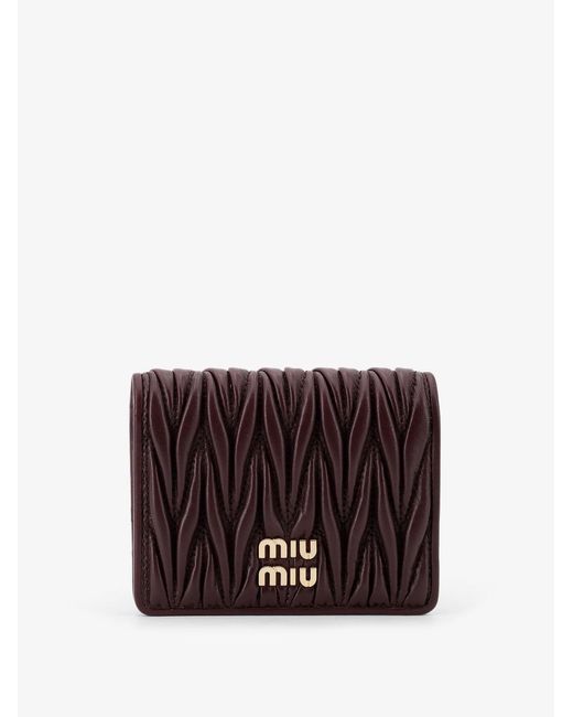 Portafoglio di Miu Miu in Purple