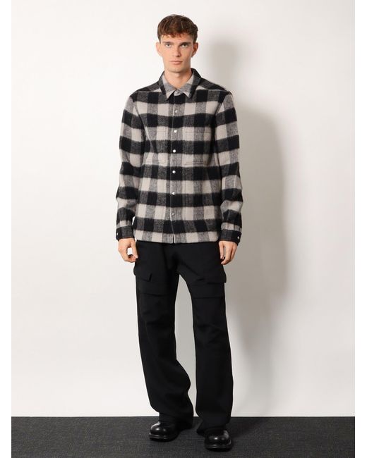 Rick Owens Black Virgin Wool Jacket for men