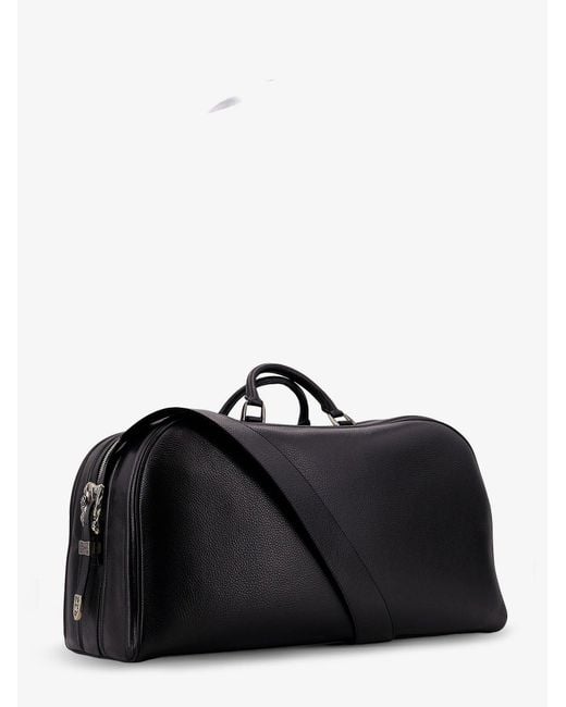 Enfants Riches Deprimes Black Belt Strap Weekender Leather Travel Bag for men