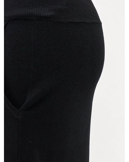 Hevò Black Viscose Blend Trousers