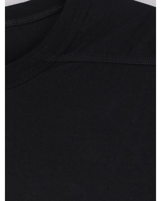Rick Owens Black Cotton T-Shirt for men
