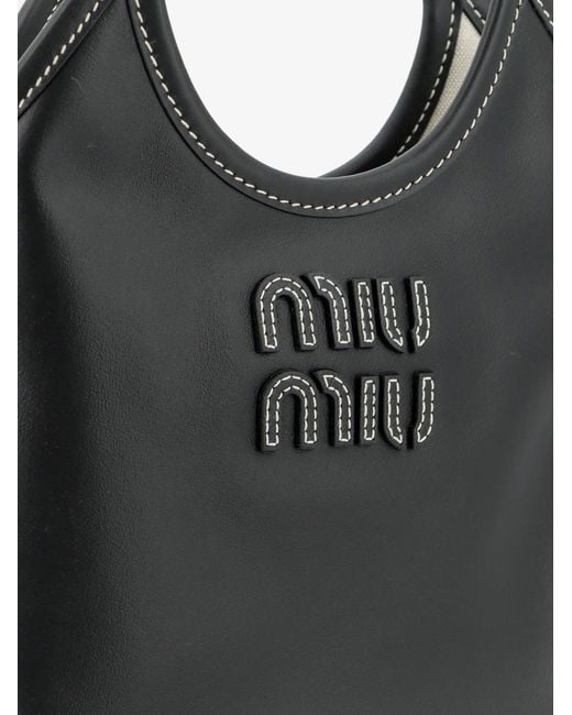 Miu Miu Black Ivy Leather Crossbody Bag