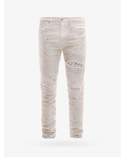 Purple Brand Denim Jeans in White for 