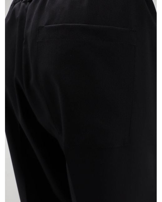 Alysi Black Cigarette Virgin Wool Trousers