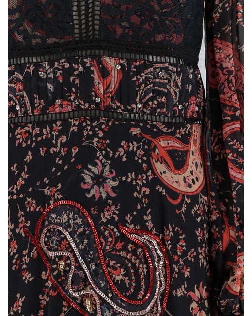 PHILIPPA 1970 Black Elin Viscose Dress With Print