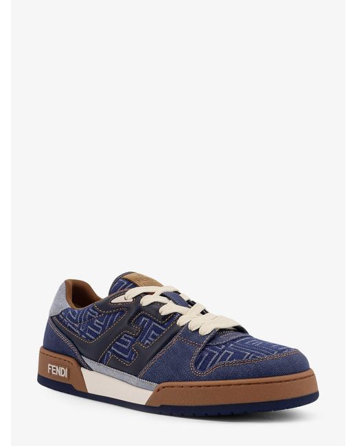 Match Denim Sneakers-Uomo di Fendi in Blue da Uomo