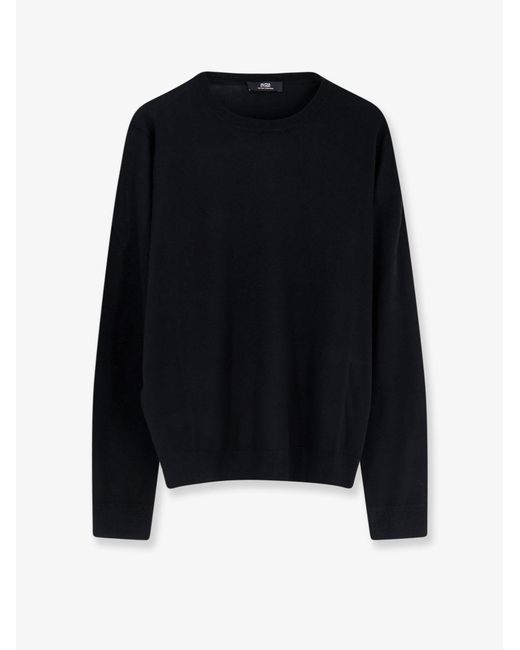 Alpha Studio Blue Silk And Cashmere Sweater for men