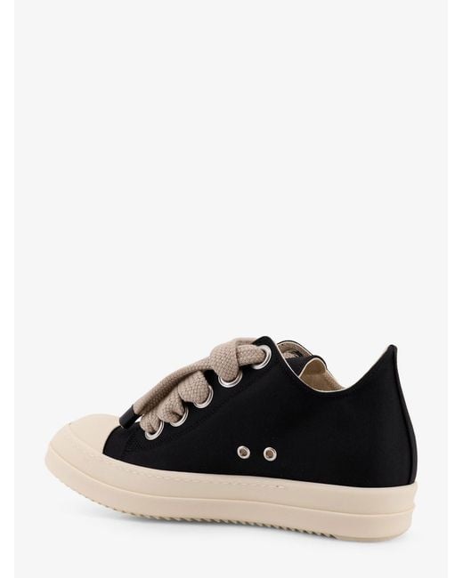Rick Owens Black Jumbolace Low Sneaks Low-Top Sneakers for men