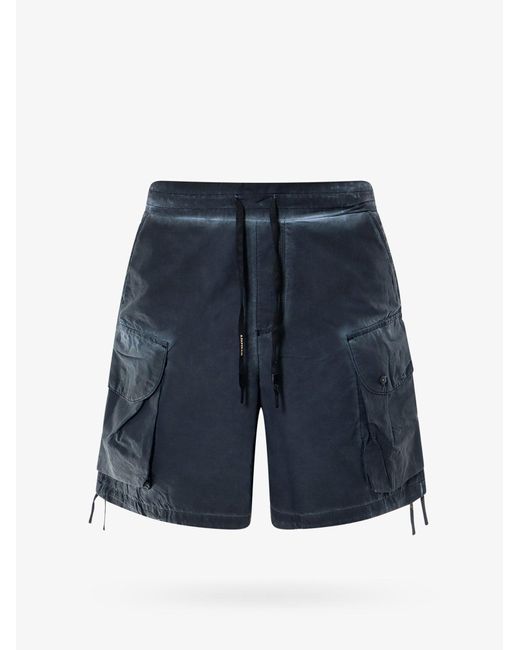 A PAPER KID Blue Bermuda Shorts for men