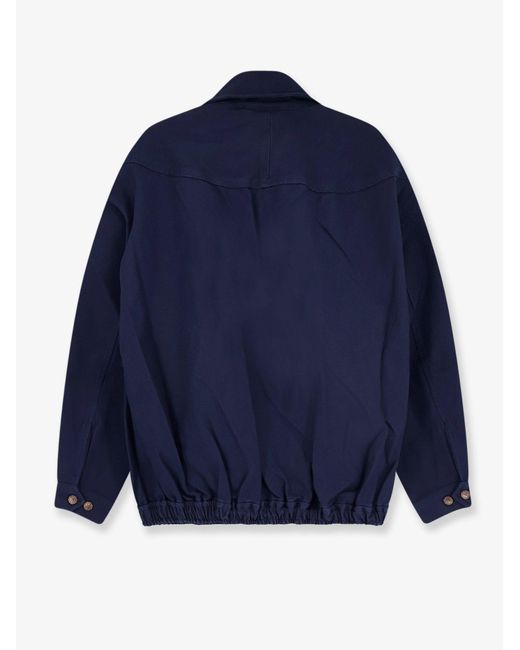 Polo Ralph Lauren Blue Denim Jacket With Embroidered Logo On The Front