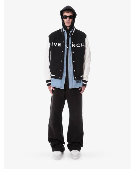 Givenchy Black Leather Closure With Snap Buttons Jackets for men