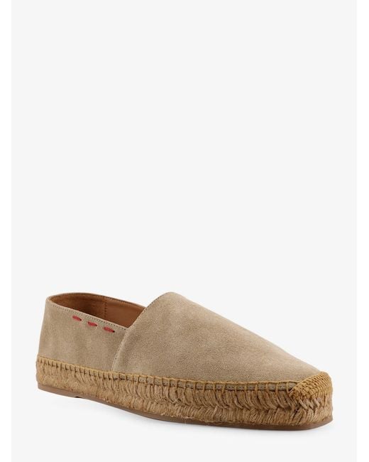 Kiton Natural Suede Espadrilles With Iconic Stitching for men