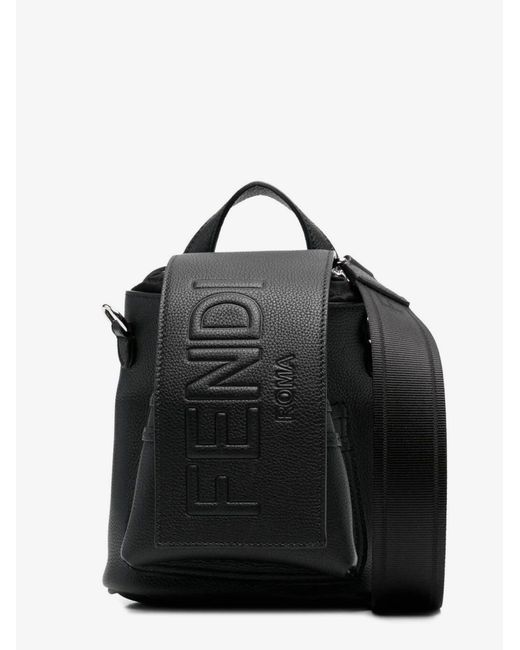 Borsa Messenger Strike Cher Mini di Fendi in Black da Uomo