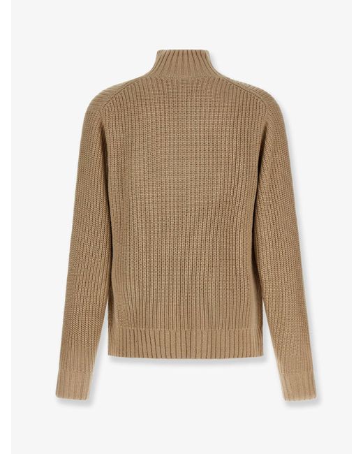 Carhartt Natural Detroit Half Zip Acryilic Blend Sweater for men