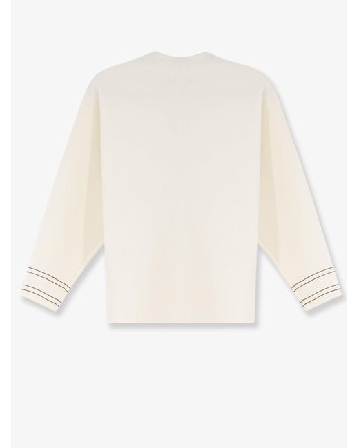 Max Mara White Mxmundici Wool Blend Sweater