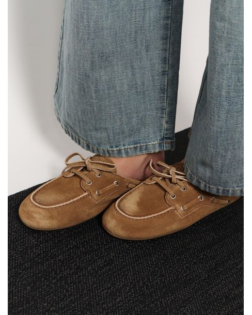 Miu Miu Brown Suede Sandals