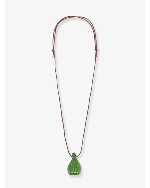 MATA STUDIO White Figo Glazed Ceramic Necklace