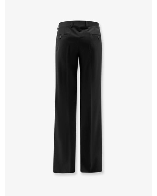 Lardini Black Palu Pure Virgin Wool Trousers for men