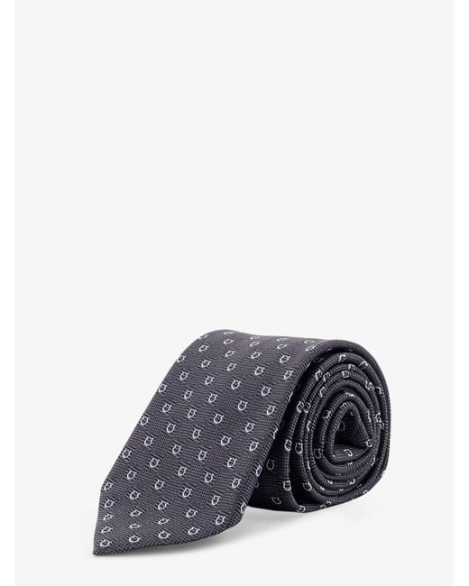Ferragamo Blue Cairo Silk Tie for men