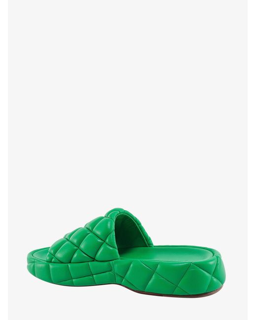 Bottega Veneta Green Leather Sandals for men