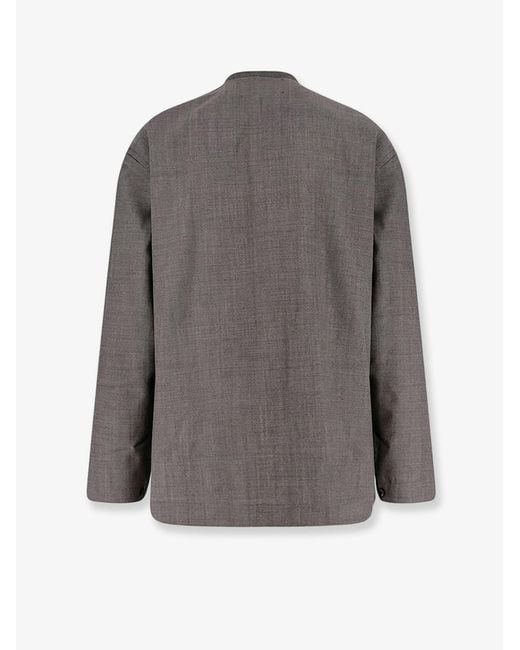 Studio Nicholson Gray Wool Shirt for men
