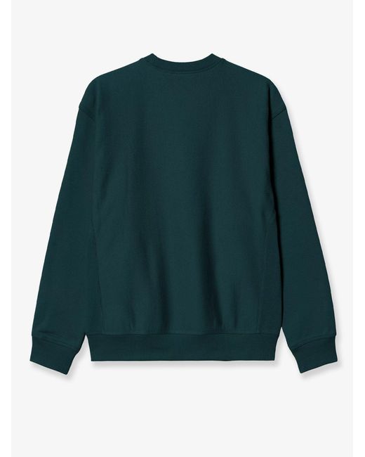 Carhartt Green American Script Cotton Blend Sweatshirt for men