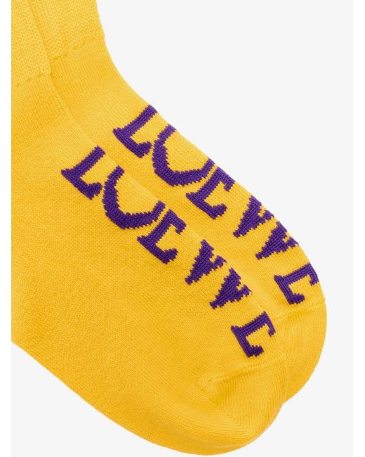 Loewe Yellow Wool Socks