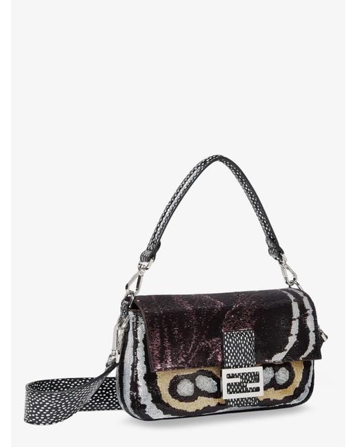 Fendi Multicolor Baguette Crossbody Bag With Night Butterfly Sequins