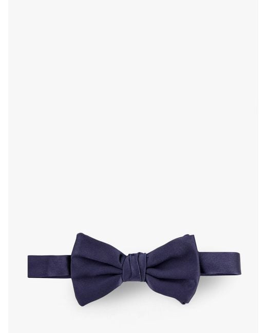 Giorgio Armani Blue Silk Bow Tie for men