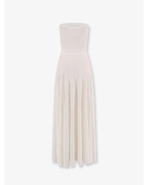 Maxi Vestito di Alaïa in White