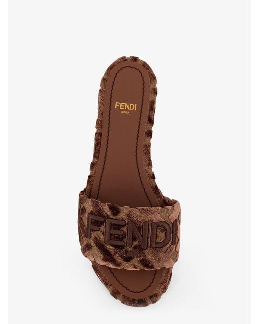 Slide Sunshine di Fendi in Brown