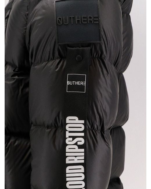 OUTHERE Black Strife Nylon Down Jacket for men