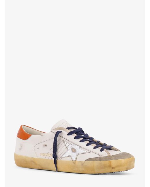 Golden Goose Deluxe Brand White Deluxe Brand Super-Star Penstar Classic With List Leather Low-Top Sneakers for men