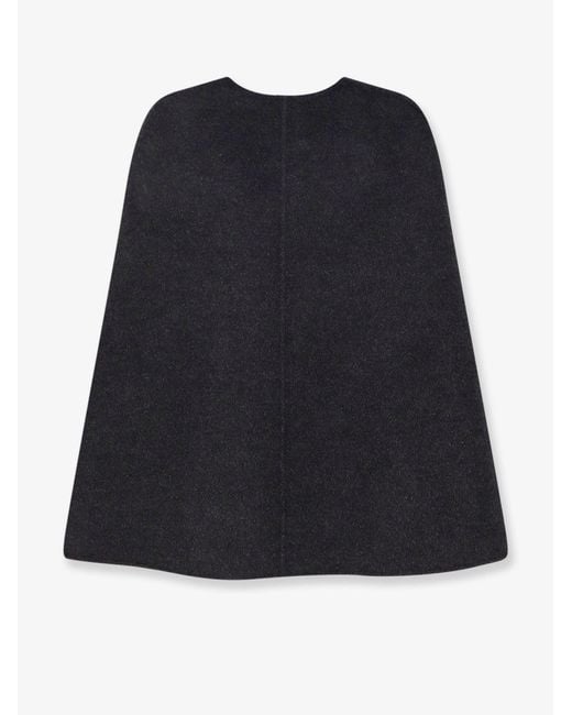 Gucci Black Wool And Silk Cape