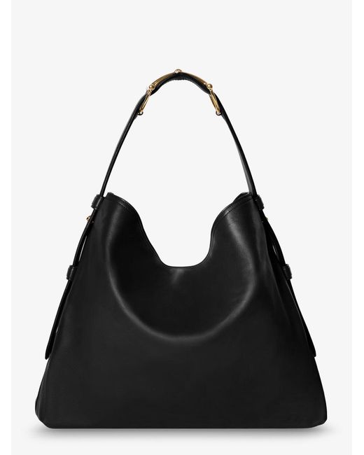 Gucci Black Beatrix Large Leather Shoulder Bag