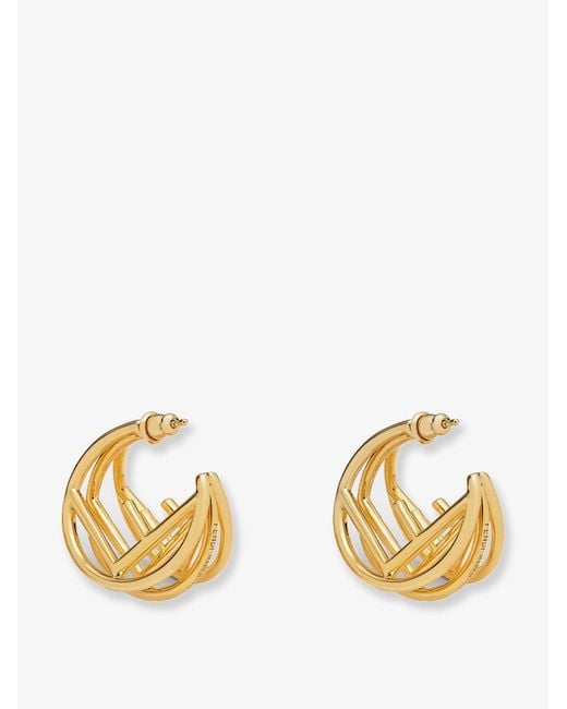 F Is Earrings-Donna di Fendi in Metallic