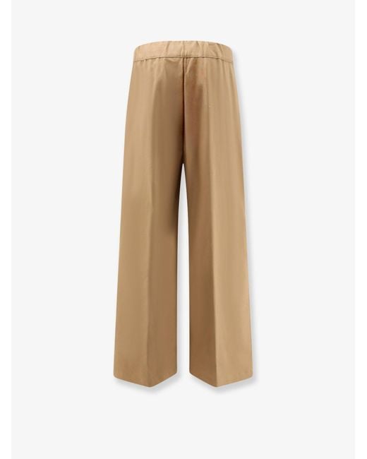 Semicouture Natural Stretch Cotton Trousers