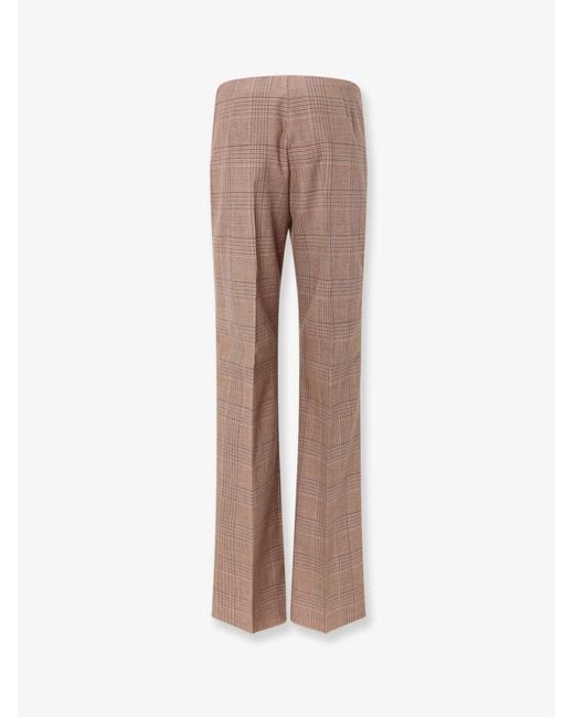 Max Mara Natural Mxmpepato Wool Trousers