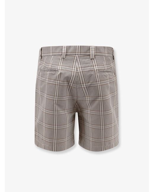 Amaranto Gray Madras Shorts for men