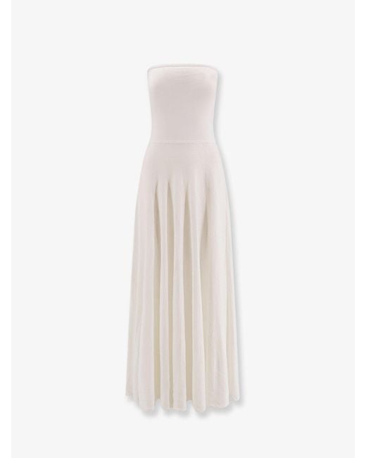 Maxi Vestito di Alaïa in White