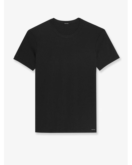 Tom Ford Black Cotton T-Shirt for men