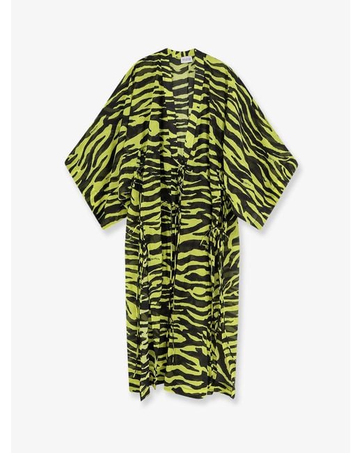 The Attico Green Kaftan Cotton Dress