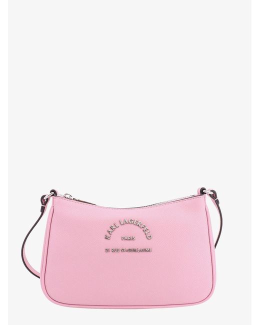 Karl Lagerfeld Pink Rue St-guillaume Small Crossbody Bag