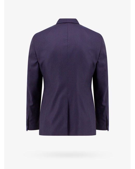 Tagliatore Blue Virgin Wool And Silk Tuxedo With Vest for men