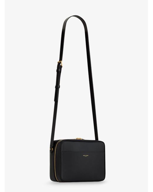 Saint Laurent Black Leather Camera Bag Shoulder Bag
