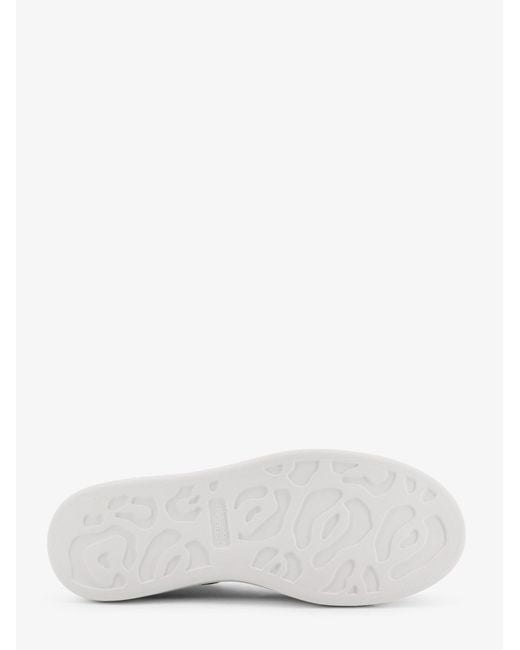 McQueen White Oversized Leather Sneakers