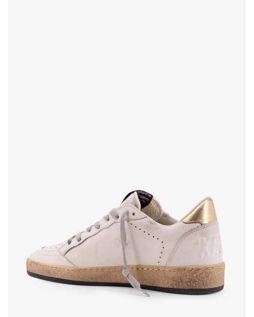 Golden Goose Deluxe Brand Pink Deluxe Brand Ball Star Leather Sneakers With Logo On The Side