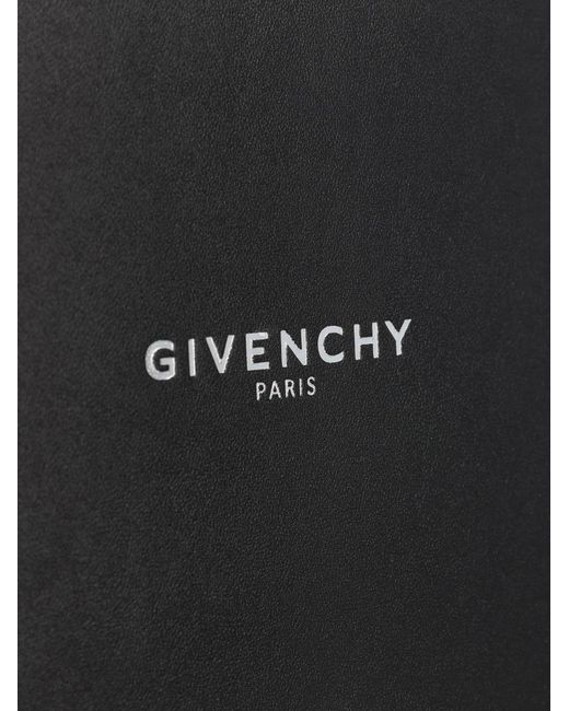 Givenchy Black Leather Clutch Bag With Lettering Logo On The Front for men
