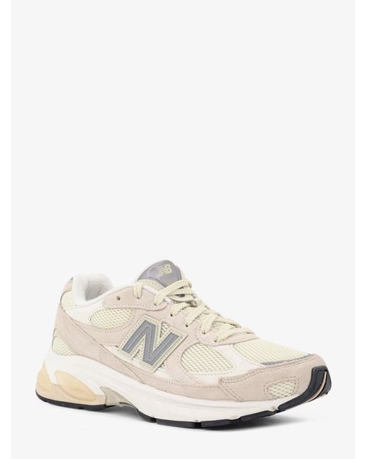New Balance White U2010 Mesh And Suede Sneakers With Side Logo for men