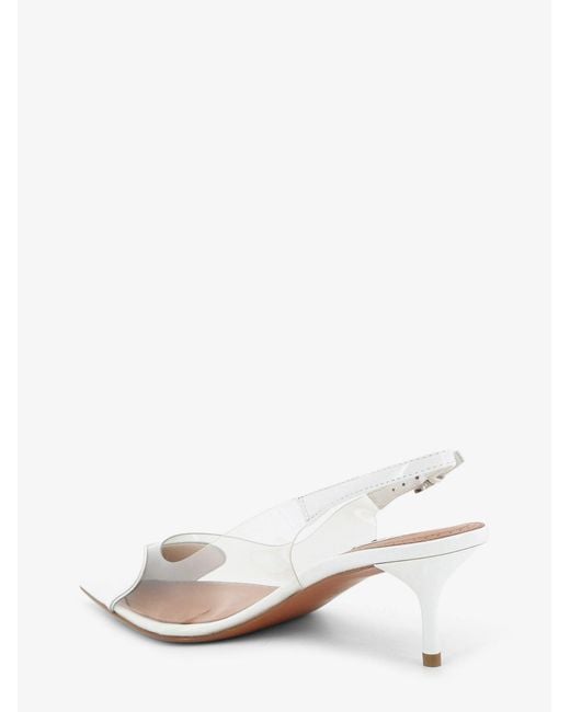 Alaïa White Le Coeur Slingback Pvc And Leather Pumps